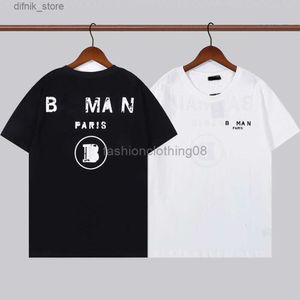 Tshirts masculins 2024SS MENSE Designer Tshirt Tshirt Collier de mode Colli