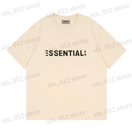 T-shirts pour hommes 21ss Designer Tide T-shirts Lettre laminée à manches courtes High Street Loose Oversize Casual Tshirt Pure Cotton Tops pour hommes et femmes S5XL T24