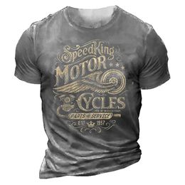 Camisetas para hombre 3D impreso motocicleta Camiseta Motor Biker Vintage manga corta 1976 Homme Moto Racing Suit Camiseta 230620