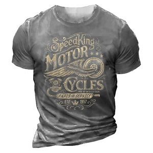 Heren T-shirts 3D Gedrukt Motorfiets T-shirt Motor Biker Vintage Korte Mouw 1976 Homme Moto Racing Pak Camiseta 230619