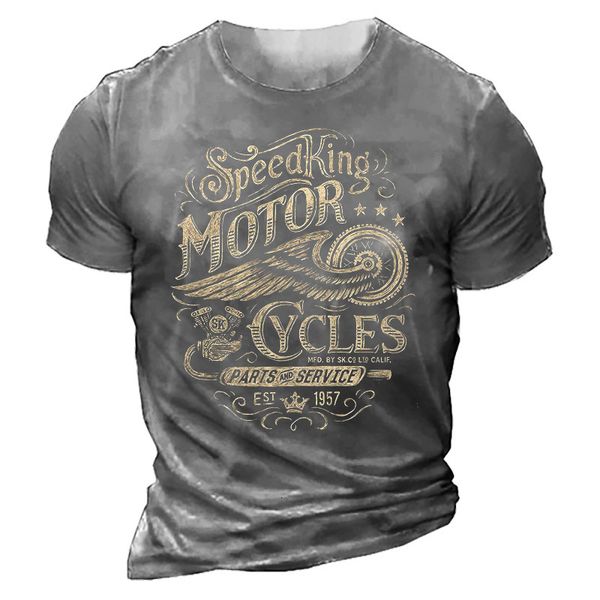 Hommes TShirts 3D Imprimé Moto T Shirt Motor Biker Vintage À Manches Courtes 1976 Homme Moto Racing Costume Camiseta 230620