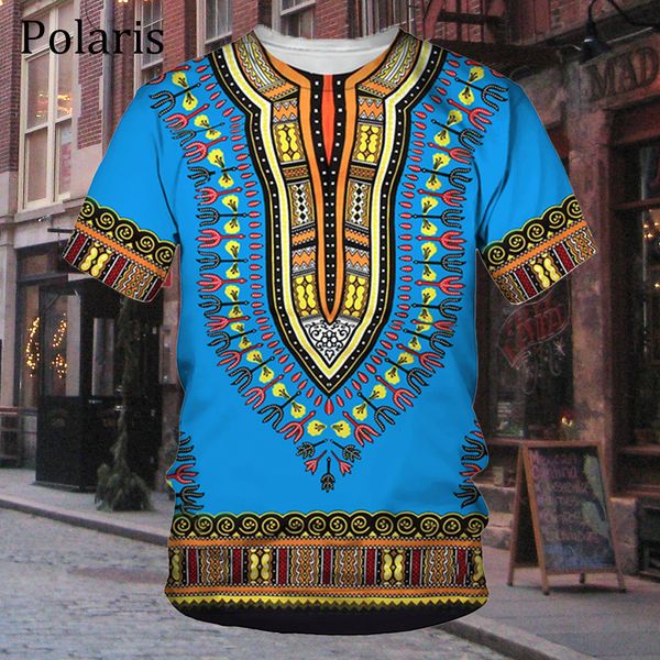 T-shirts pour hommes Vêtements africains pour hommes Dashiki T-shirt Vêtements traditionnels Vêtements à manches courtes Casual Rétro Streetwear Vintage Style ethnique 230403