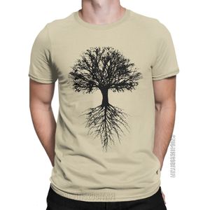 Heren T -shirts Awesome Tree of Life T -shirt Men o nek katoen t shirts natuur klassieke korte mouw tee shirt zomerkleding 230404