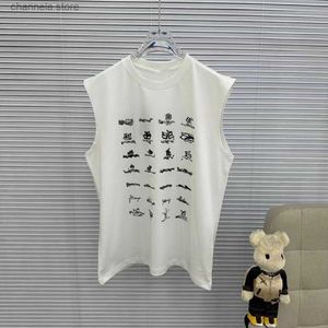 Tshirts masculins Balenciaiga t-shirt mâle designer masculin sans manches vest hareng