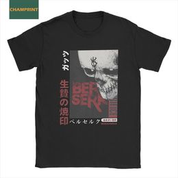 Herren T-shirts Berserk Guts Marke Von Opfer T-shirt Männer Anime Mode 100% Baumwolle T Shirt Kurzarm T Shirts Ankunft Kleidung 230404