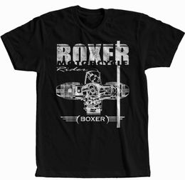 Heren T -shirts Boxer Motorfiets Engine Motorrad Racing T -shirt mode shortsleeve casual tee shirt mannen katoen t -shirt streetwear harajuku 230404