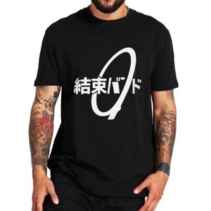 Hommes TShirts câble cravate kanji hiragana Kessoku Band Rocker T Shirt 100% coton EU taille hauts Tee 230503