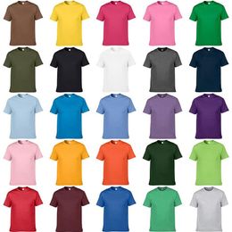 heren t-shirts snoep kleur katoen ronde hals korte mouw t-shirt 180g reclame shirt korte mouw effen ondersteunt afdrukken uw lo245g