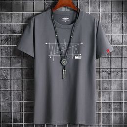 Hommes TShirts Comic S6XL Grand T-shirt ample Top 100% Coton Mode Gothique Imprimer À Manches Courtes D'été Casual 230718