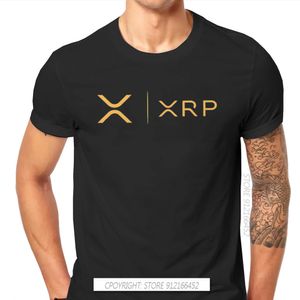 Heren T -shirts Cryptocurrency Crypto Miner XRP Ripple Gold Side van T -shirt Harajuku Punk T -shirts Tops Pure Cotton Oneck T -shirt 230407