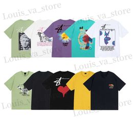 Mens Tshirts Designer T-shirt Casual Hip Hop Top Lettres Slve Femmes Imprimées de haute qualité Shirts Crew Neck Pullover Couple T-shirt Coton High Strt Shirt pour hommes A