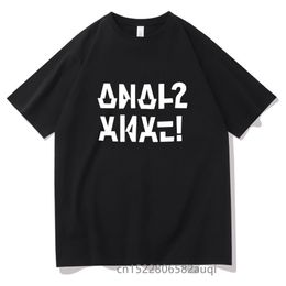 Heren t -shirts grappige letter mannen zwart katoen t -shirt unisex 11 kleuren o nek print tops tee boy girl kleren drop 230512