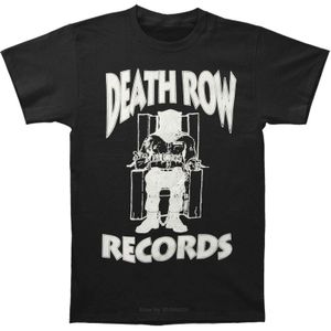 Hommes t-shirts drôle t-shirt hommes nouveauté t-shirt Death Row Records blanc t-shirt coton t-shirt hommes mode d'été taille européenne 230403
