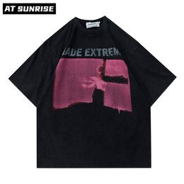 T-shirts pour hommes Harajuku hip hop Rock roll streetwear rétro portrait t-shirt hommes surdimensionné coton été Oneck Hipster t-shirts à manches courtes foncé 230503