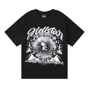 T-shirts pour hommes Hellstar T-shirt Designer T-shirts T-shirt graphique Vêtements Allmatch Vêtements Hipster Tissu lavé Street Graffiti Lettrage Feuille d'impression Vintag 7FLE