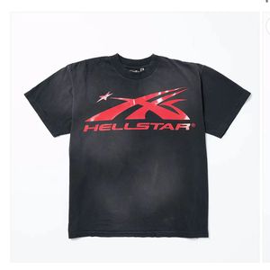 Heren T -shirts Hellstar T -shirtontwerper T shirts grafische tee kleding allmatch kleding hipster gewassen stof street graffiti letters folie print vintag y858