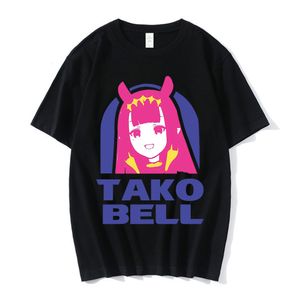 T-shirts pour hommes Hololive En Ina Tako Bell Parody T-shirt 100% pur coton Hololive En Ninomae Inanis Vtubers Virtual Youtuber Parody 230317