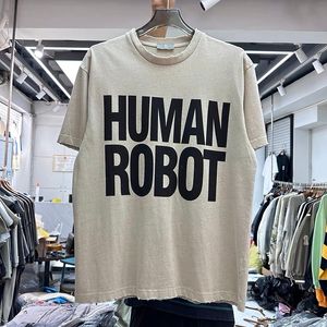 Heren T-shirts Menselijke robot bedrukt shirt 230422