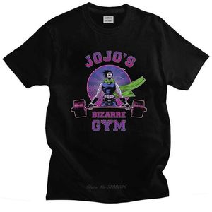 T-shirts pour hommes Intéressant rétro Jotaro Jojos aventure fantastique t-shirt hommes à manches courtes en coton graphique t-shirt décontracté vêtements de rue esthétique gymnase Tsh J240330