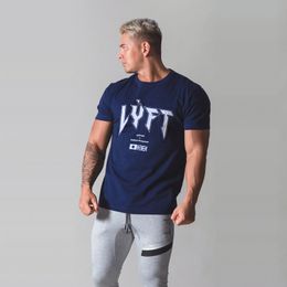 Hommes T-shirts Japon Marque Fitness Running ONeck Coton Musculation Sport s ops Gym 230417