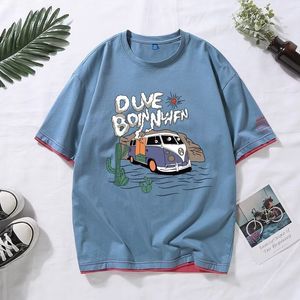 Heren T -shirts Japan Fashion T -shirt 100% katoenen dames t -shirt mouw Harajuku Top Streetwear Vintage Shirt Tees Oneck grafische T -shirts 230330