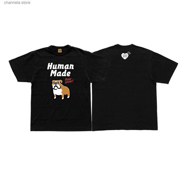 Camisetas para hombre Marca de moda japonesa Camisetas de diseñador para hombre hechas a mano Camiseta holgada de manga corta con algodón de azufre Oso polar Pato Animal lindo Estampado de letras Co