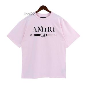 T-shirts pour hommes Homme Amari Amirl Amirlies Am Amis Imiri Amiiri 22ss Chemise Designer pour hommes Chemises T-shirt de mode avec des lettres Casual Summer Short Sleeve tCRJJ
