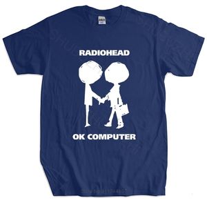 Heren T -shirts Men Brand T -shirt Zomer Katoen T -shirt Radiohead OK Computer OKNOTOK MUZIEK MUZIEK ROCK BAND BLACK T -shirt Euro -maat 230419