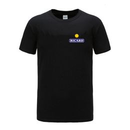 Heren T-shirts Mannen Korte mouw t-shirt Ricard Unisex T-shirt mannen zomer mannelijke katoenen t-shirts euro maat 230630