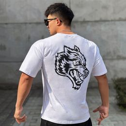 Herren T-Shirts Männer Sommer Kurzarm Fitness Laufen Sport Gym Muskel Große Größe Workout Lässige Hohe Qualität ops Kleidung 230403