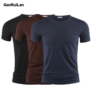 Heren T-shirts Mannen T-shirt Tops O hals Korte Mouw Tees Mode Fitness T-shirt Voor Mannelijke Kleding Plue Size 230619