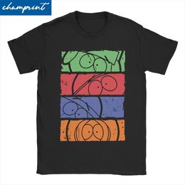 Heren T -shirts mannen dames southpark minimale gezichten t shirt cartoon anime pure katoenen kleding korte mouwen