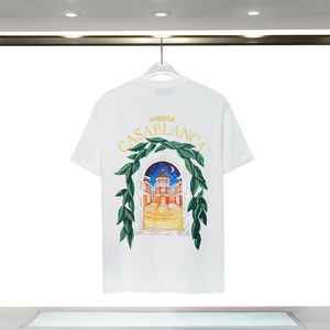 T-shirts pour hommes T-shirts de créateurs pour hommes T-shirt de luxe pour hommes Casablanca Chemise de luxe pour hommes Top surdimensionné Tee Casablanc Chemise Casa Blanca Vêtements Mode Été LLYJ