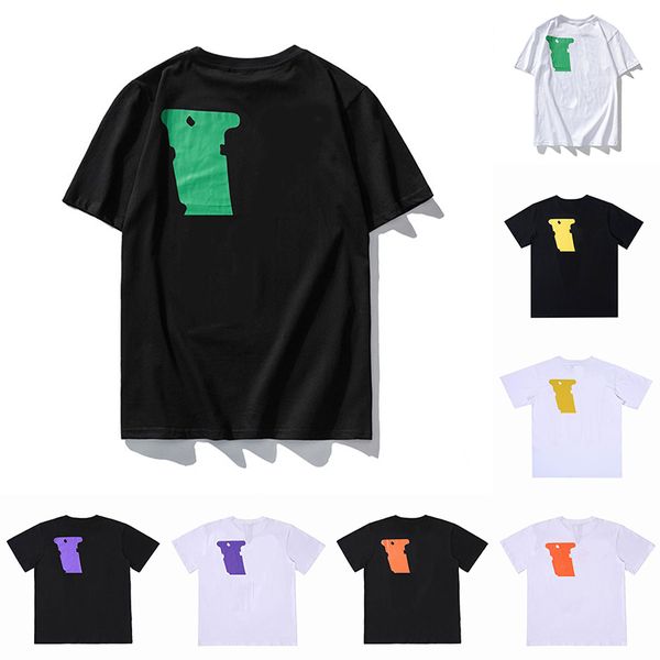 Mens Tshirts pour hommes concepteurs t-shirts Trendy Lettre imprimé motif de conception de conception en noir et blanc haut