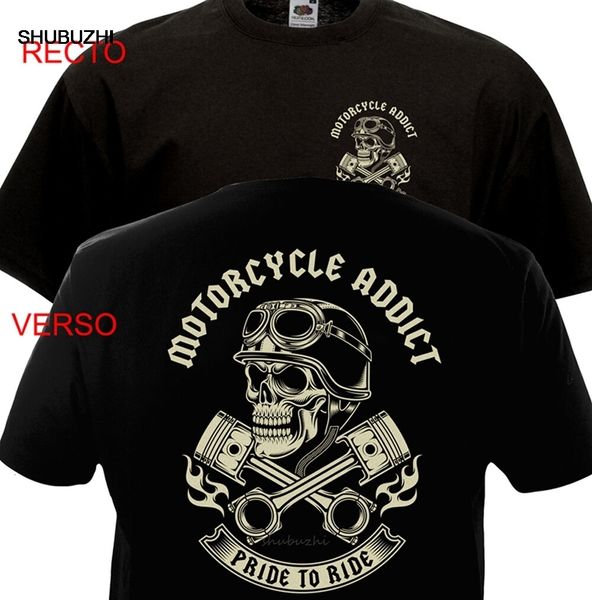 T-shirts pour hommes Moto Addict Biker Chopper Bobber Motard Motorrad Été À Manches Courtes Grande Taille Imprimer Hommes T-shirt D'été T-shirt 230406