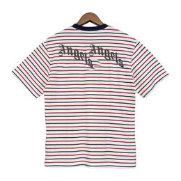 T-shirts pour hommes PA Stripe Print MenTshirt Summer Cotton Loose Casual Shirt Big Size SXL 230620