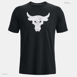 Camisetas para hombre Project Rock Brahma Bull camiseta casual moda streetwear mujeres hombres ropa deportiva alta calidad manga corta tamaño xs 6xl verano 230620 424