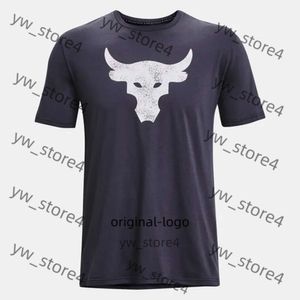 Tshirts masculins Project Rock Brahma Bull Tshirt Streetwear de mode décontractée pour hommes Sports Poussins de haute qualité