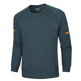 Camisetas para hombre de secado rápido otoño primavera entrenamiento deportivo camiseta Top ropa de moda de gran tamaño 7XL 8XL 9XL manga larga azul 230410