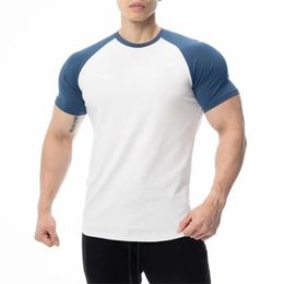Heren T -shirts Eenvoudig t -shirt voor man Sport Fitness Men Top Solid Color Wear Everyday Casual Clothing Street Style Short Sleeveved Soft 230330