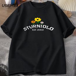 Heren T-shirts Sturniolo Drieling Merch Tshirt Oversized Tops Zomer Tees Korte Mouw Man Kleding Grafische Tee Katoen O Hals 230710