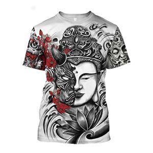 Heren T-shirts Zomer 3D T-shirt Samurai Print Anime Harajuku Losse Oneck Korte Mouw Verrassing Stijl Straat Mannen Kleding Tops 230620