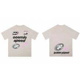 Mens Patshirts Summer New Broken Planet Tees de gran tamaño Y2K Harajuku Camiseta gráfica de estampado Skul