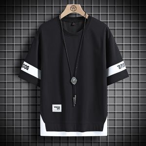 Hommes T-shirts D'été À Manches Courtes Harajuku Corée Mode Blanc Noir T-shirt Streetwear Hip Hop Oversize Tshirt Top Tees Vêtements 230420