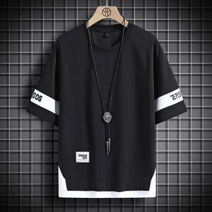 Tshirts masculins manches courtes d'été haruku coréen mode blanc noir t-shirt streetwear hip hop oversize tshirt t-t-t-t-t-t-shot 230529 maelove963