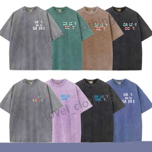 Camisetas para hombre Tee Depts T Shirts Diseñador para hombre Moda Mangas cortas Letras de algodón descoloridas Imprimir High Street Luxurys Mujeres Ocio Unisex Tops SizdnoZDNO