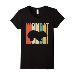 Heren T -shirts Vintage Style Wombat Silhouette T -shirt Streetwear Cartoon Funny Brand Branded 100 % katoen printing Oneck Top Tee 230317