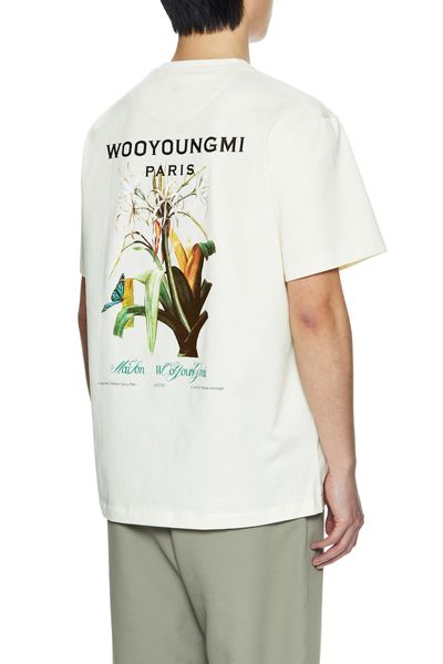 T-shirts pour hommes Wooyoungmi Tshirt WYM Luxury Designer Cotton Korean Summer Fit Large Flower Print 230720