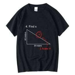 Camisetas para hombre XIN YI camiseta de alta calidad 100% algodón Impresión de ecuación matemática para hombre tops camiseta para hombre cool camisetas para hombre 230322