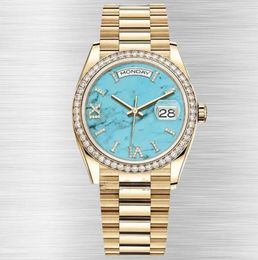heren turkoise horloge designer horloges hoge kwaliteit automatische orologio di luso casual horloges dames luxe mode strass roestvrij staal heren zakelijk horloge